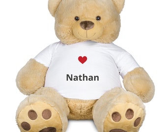 Personalized XXL Teddy Bear - Big Teddy Bear with Personalized T-shirt - 135 cm Plush Animal