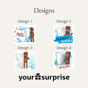 XXL children's bars personalized with name Personalized chocolate gift with 3x pack of 10 630 grams Gift for him / her image 2