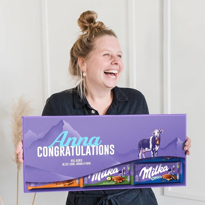 Mega Milka personalized chocolate gift