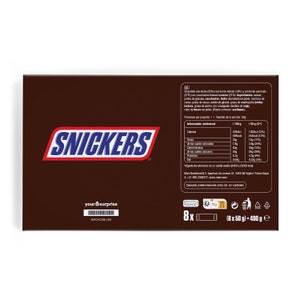Personalized Snickers Giftbox with Name and Message Snicker Bar with text Perfect Personalized Chocolate Gift for him / her image 5