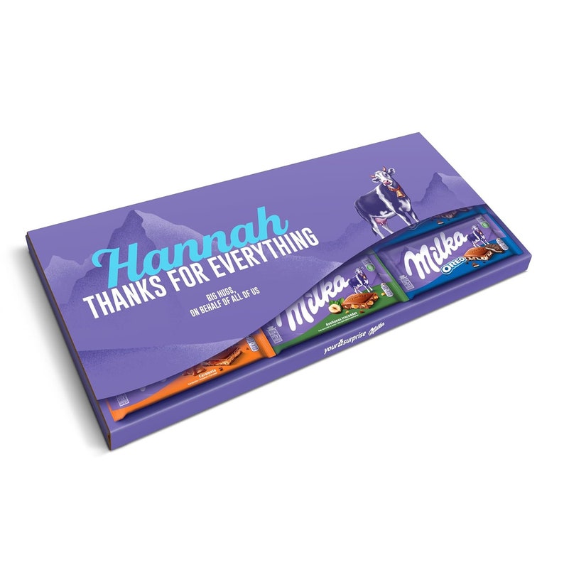 Tavoletta di cioccolato Milka XXL personalizzata Barretta Milka con nome e testo di YourSurprise Regalo di cioccolato perfetto per lui/lei immagine 5