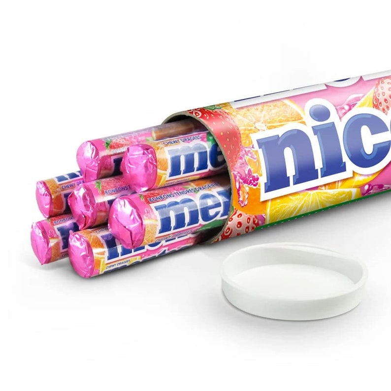 Personalized XXL Mentos Mega Mentos Roll with name 20 Mentos rolls in tube with name or text Fruit Flavor Personalised Mentos Bild 2