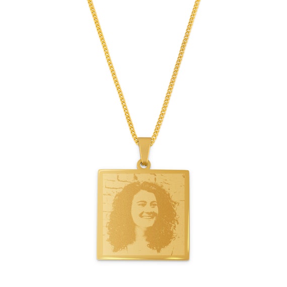 Collana Personalizzata Con Foto Supcare – Ciondolo Cuore Girevole In Argento/nero/oro Con Zirconi – Incisione Testo Inclusa