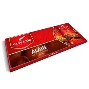 Gepersonaliseerde XXL Côte d'Or Chocoladereep Reep met naam en tekst van YourSurprise Perfect Choco Cadeau 1KG / 2,2 lbs afbeelding 5