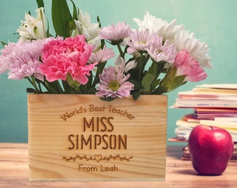 Regalo personalizzato per insegnanti, regalo per organizer da scrivania per insegnanti, regalo di fine anno, educatore per insegnanti di scuola materna, portapenne, porta cancelleria