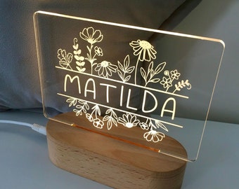 Piedistallo In Legno Con Luce LED 10 Colori E USB – Base Luminosa Personalizzabile Per Foto E Regali - 4
