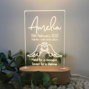 Baby Verlust Erinnerungs Andenken Licht, Fehlgeburt Andenken, Totgeburt, Säugling Verlust, Engel Baby Geschenk