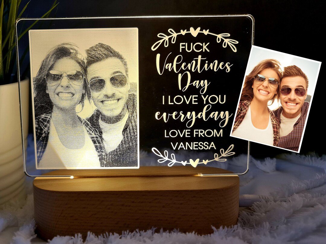 Personalised Valentines Day Gift Photo - for Him for Her - Wedding Gift ...