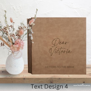Letters to the Bride Book, Bridal Shower Scrapbook, Hen Party Scrapbook, Bride to be Book, Photo Guest Book, Personalised Bride To Be Gift