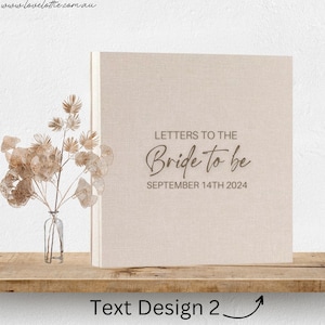 Letters to the Bride Book, Bridal Shower Scrapbook, Hen Party Scrapbook, Bride to be Book, Photo Guest Book, Personalised Bride To Be Gift