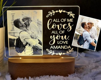 Personalised Valentines Day Gift Photo - For Him For Her Boyfriend Girlfriend wife Husband- Wedding gift