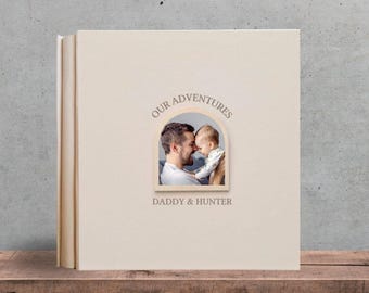 Personalised Dad Memory Book - Father Daughter Gift, Custom Father Son Journal, Dad Birthday Keepsake, Unique Memory Album for Dad