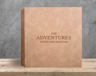 Personalized Dad Memory Book - Father Daughter Gift, Custom Father Son Journal, Dad Birthday Keepsake, Unique Memory Album for Dad
