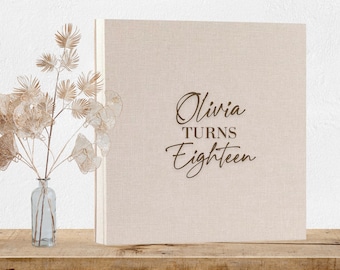 Birthday Photo Album / Personalised Guest Book 21st, 30th, 40th, 50th, 60th, 70th Sign In Book / Photo book / Album / Gift for men and women