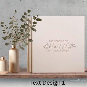 Personalised Guest Book or Photo album, Custom Wedding Reception Guestbook, Signing Book, Engagement Party Photo Book, Polaroid Photo album
