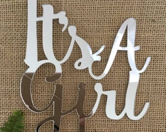 Its a Girl Cake Topper Baby Shower Cake Toppers It's Girl - Etsy