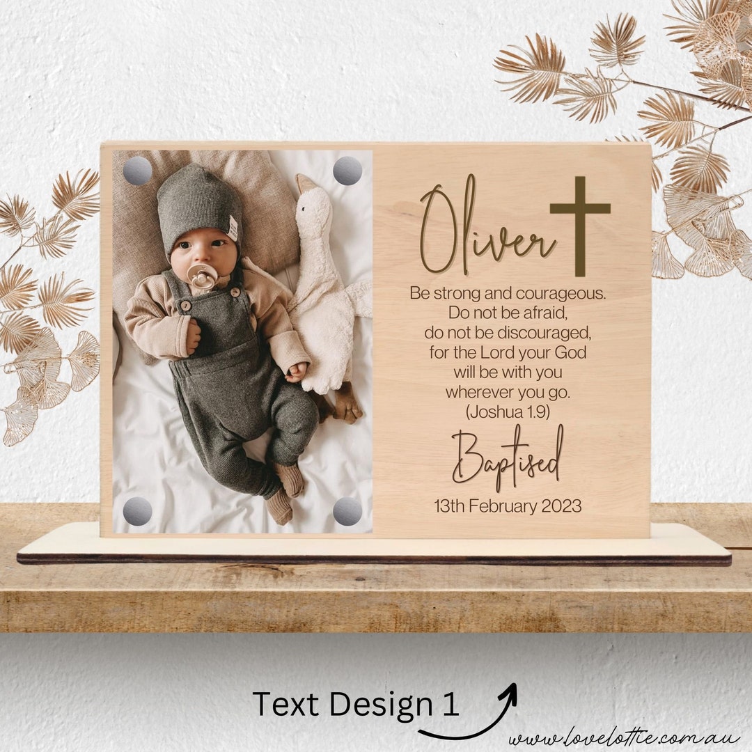 Personalised Baby Baptism Gift, Baptism Gifts for Godson, Christening Gift Goddaughter