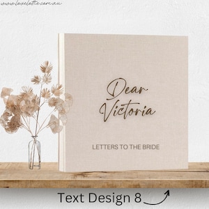 Libro de cartas a la novia, álbum de recortes de despedida de soltera, álbum de recortes de despedida de soltera, libro de novia para ser, libro de visitas con fotografías, regalo personalizado de novia para ser