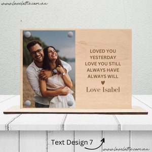 Custom Valentines day gift for Boyfriend Personalised Couple photo Gift for Her for First Wedding Anniversary Gift for Husband Wife Love