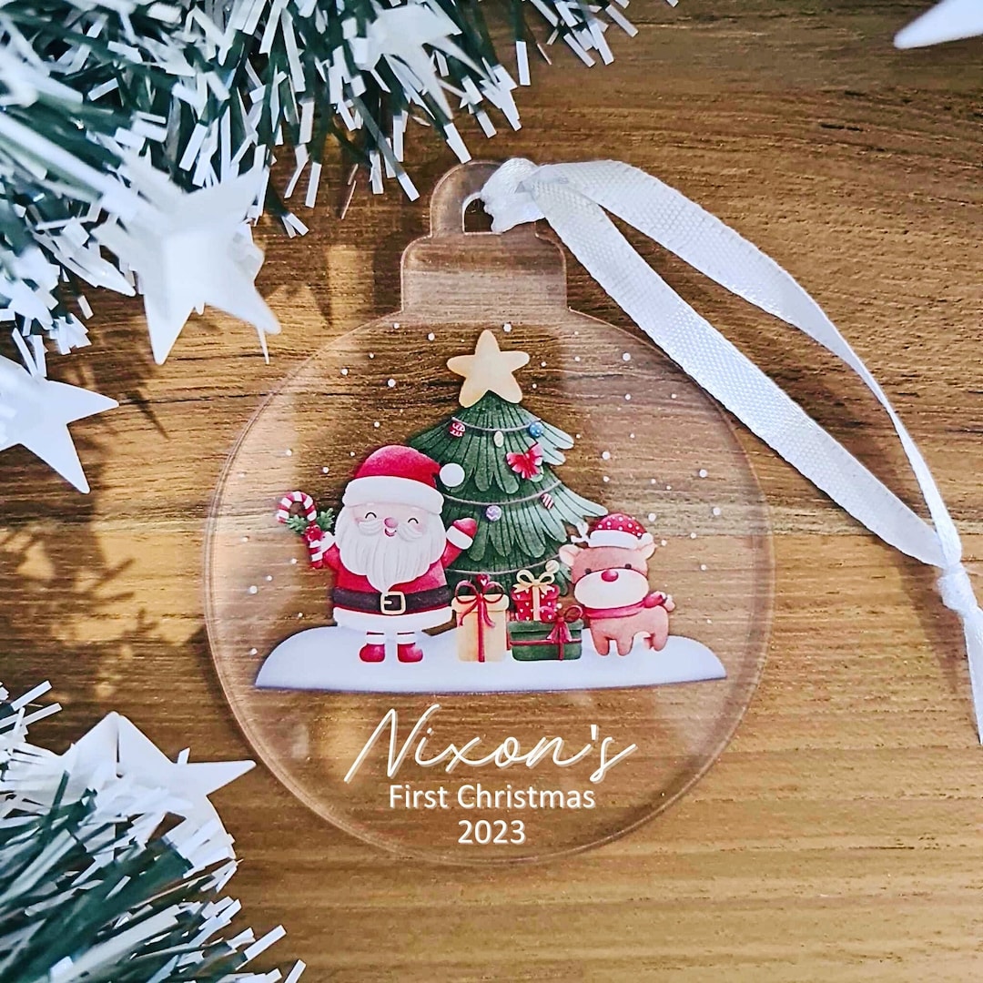 Custom Name Christmas Tree Ornament Name Decoration Bauble Baby's First