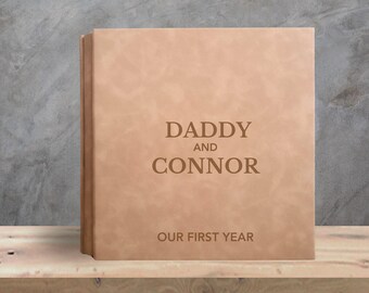 Personalised Memory Book - Father's Day Gift - Keepsake Book - Adventure Book - Scrapbook - Birthday Gift For Him - Grandad Gift