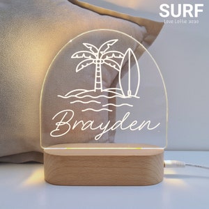 Personalised Night Light Baby Gift - Christmas Gift - Custom Name Nursery Decor Light - 1st Birthday Gift -  Baby boy gift - Baby Girl Gift