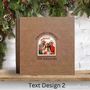 Christmas Photo Album | Santa Photo Storage | Holiday Scrapbook | Gifts for Her | Christmas Family Photo Album | Personalised Holiday Photos