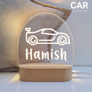 Personalised Night Light Baby Gift - Christmas Gift - Custom Name Nursery Decor Light - 1st Birthday Gift -  Baby boy gift - Baby Girl Gift