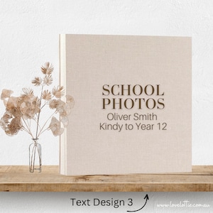 Álbum de fotos escolar personalizado, álbum de recortes de años escolares, recuerdo escolar, regalo de graduación, jardín de infantes, libro de recuerdos escolares