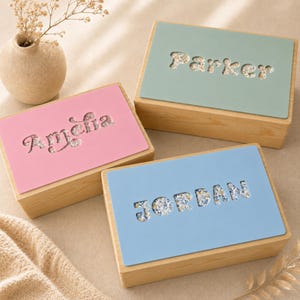 Personalised New Baby Large Wooden Memory Box Gifts Ideas For Boys Girls Newborn Babies Keepsake Memories Unique Mum