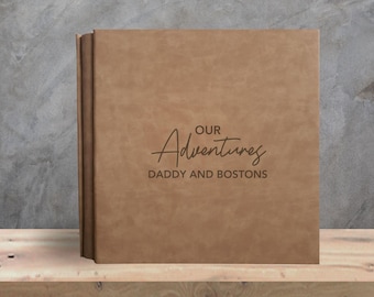 Personalized Fathers Day Gift, Adventures with daddy, Personalized Gifts for Dad from Daughter Gift from Kids Dad scrapbook Fathers Day Gift