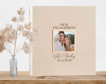 Libro de visitas de boda personalizado, libro de visitas de recepción de boda elegante personalizado, álbum de fotos de tapa dura de compromiso, fotos de boda instax
