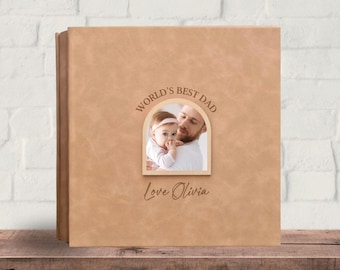 Personalised Dad Memory Book - Father Daughter Gift, Custom Father Son Journal, Dad Birthday Keepsake, Unique Memory Album for Dad