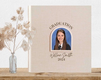 Libro de visitas de la fiesta de graduación 2024, Universidad de posgrado de la escuela secundaria, Felicitaciones de posgrado, Álbum de fotos de posgrado, Regalos de graduación para ella, Álbum autoadhesivo