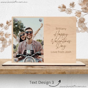Personalisiertes Foto Geschenk, Valentinstag Geschenk Fotorahmen, maßgeschneiderte Paar Geschenk, Freund Geschenk, Freundin Geschenk Jahrestag Geschenk