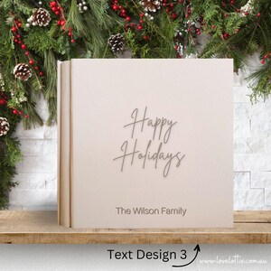 Christmas Photo Album Holiday Scrapbook Gifts for Her Christmas Family Photo Album Personalized Holiday Photo Album