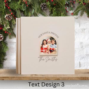 Christmas Photo Album Holiday Scrapbook Gifts for Her Christmas Family Photo Album Personalized Holiday Photo Album