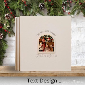 Christmas Photo Album | Santa Photo Storage | Holiday Scrapbook | Gifts for Her | Christmas Family Photo Album | Personalised Holiday Photos