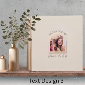 Custom Letters to the Bride Scrapbook, Hen Do Scrapbook, Faux Leather Bridal Shower Album Gifts, Wedding Keepsake
