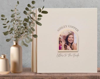Custom Letters to the Bride Scrapbook, Hen Do Scrapbook, Faux Leather Bridal Shower Album Gifts, Wedding Keepsake