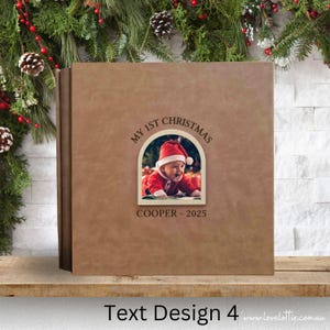 Christmas Photo Album Holiday Scrapbook Gifts for Her Christmas Family Photo Album Personalized Holiday Photo Album
