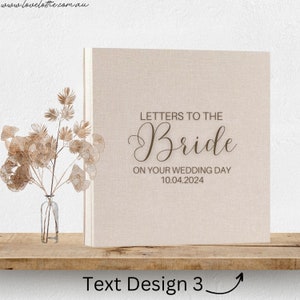 Cartas a la novia, Libro de regalo de despedida de soltera de la fiesta nupcial a la novia, Regalo de boda de recuerdo, Consejos para la futura novia
