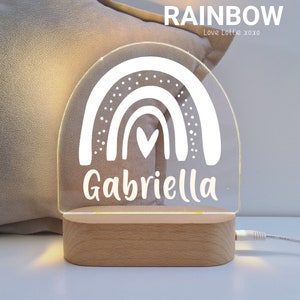 Personalised Night Light Baby Gift - Christmas Gift - Custom Name Nursery Decor Light - 1st Birthday Gift -  Baby boy gift - Baby Girl Gift