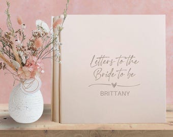 Custom Letters to the Bride Scrapbook, Hen Do Scrapbook, Bridal Shower Album Gifts, Wedding Keepsake