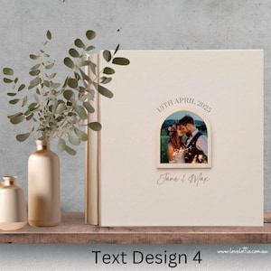 Personalised Guest Book or Photo album, Custom Wedding Reception Guestbook, Signing Book, Engagement Party Photo Book, Polaroid Photo album