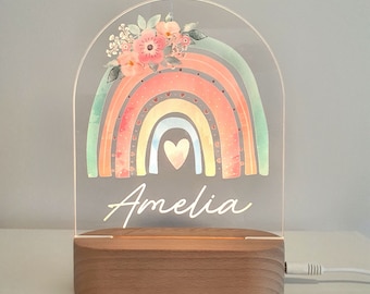 Personalised Baby Night Light, Baby Room Decor, Custom Led Night Light, Gift for Baby and Toddler, Baby Boy Girl Gift, Baby Birthday