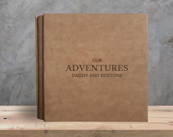 Personalized Dad Memory Book - Father Daughter Gift, Custom Father Son Journal, Dad Birthday Keepsake, Unique Memory Album for Dad