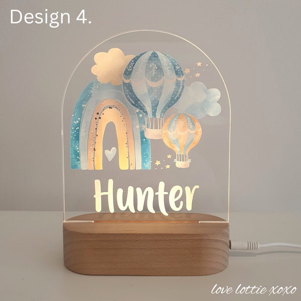 Personalised Night Light Baby Gift - Custom Name Nursery Decor Night Light - 1st Birthday Gift -  Baby boy gift - Baby Girl Gift