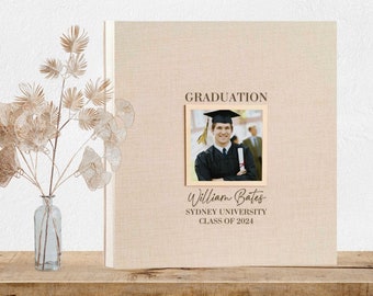 Libro de visitas de la fiesta de graduación 2024, Universidad de posgrado de la escuela secundaria, Felicitaciones de posgrado, Álbum de fotos de posgrado, Regalos de graduación para ella, Álbum autoadhesivo