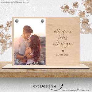Personalisiertes Foto Geschenk, Valentinstag Geschenk Fotorahmen, maßgeschneiderte Paar Geschenk, Freund Geschenk, Freundin Geschenk Jahrestag Geschenk